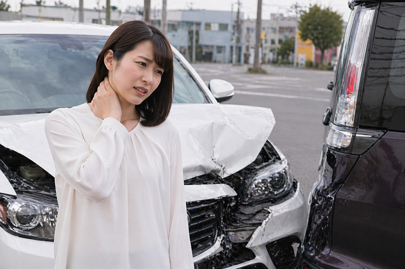 交通事故の写真